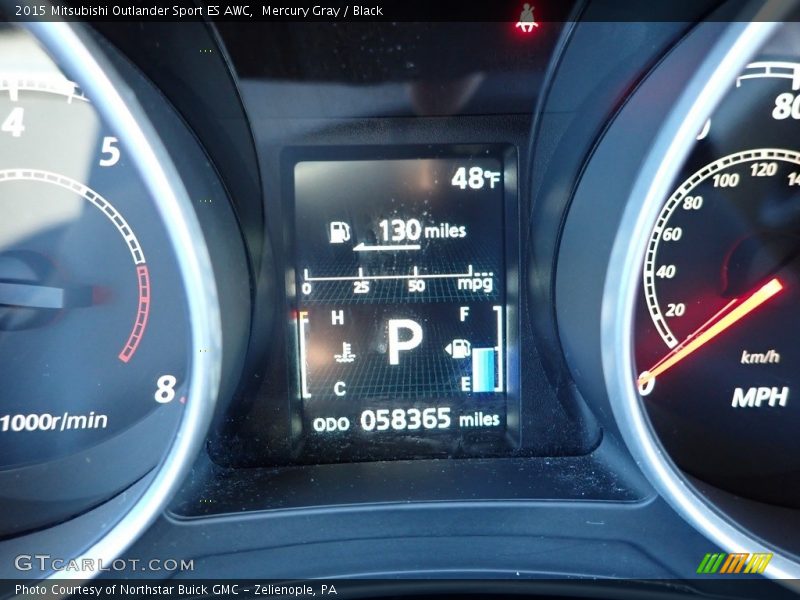 Mercury Gray / Black 2015 Mitsubishi Outlander Sport ES AWC