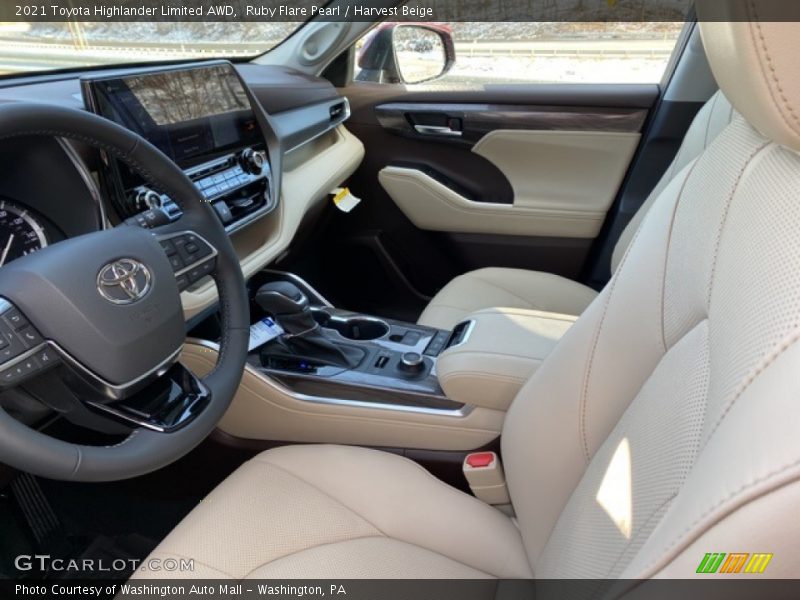 Ruby Flare Pearl / Harvest Beige 2021 Toyota Highlander Limited AWD
