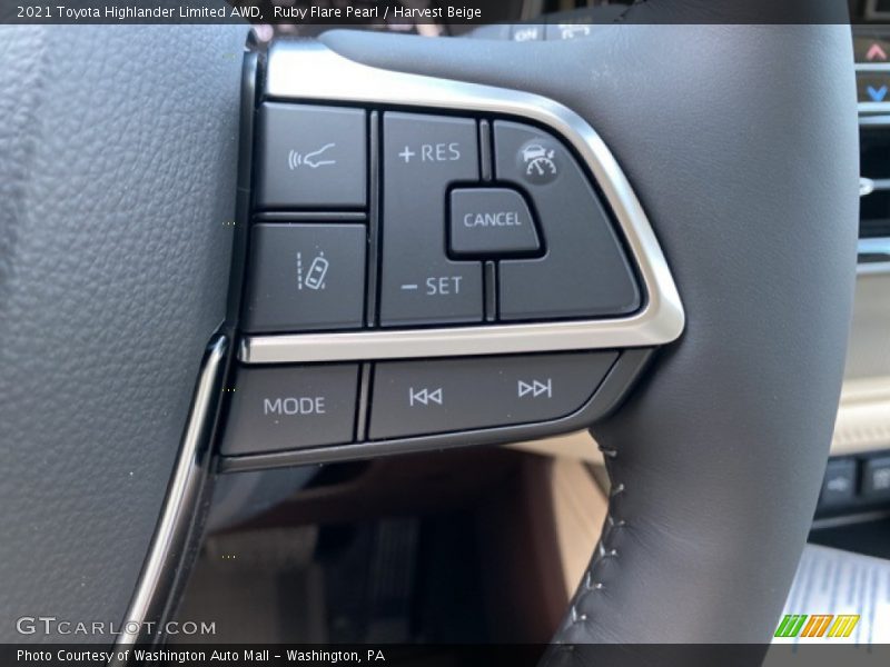 Ruby Flare Pearl / Harvest Beige 2021 Toyota Highlander Limited AWD
