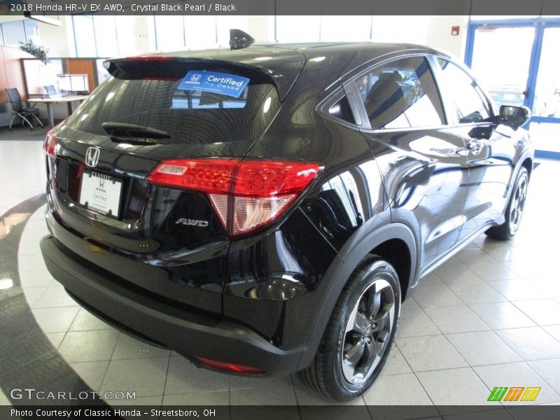 Crystal Black Pearl / Black 2018 Honda HR-V EX AWD
