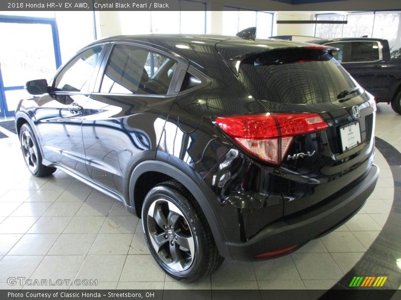Crystal Black Pearl / Black 2018 Honda HR-V EX AWD