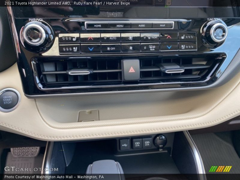 Ruby Flare Pearl / Harvest Beige 2021 Toyota Highlander Limited AWD