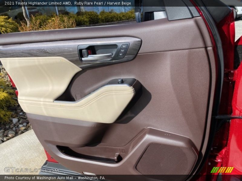 Ruby Flare Pearl / Harvest Beige 2021 Toyota Highlander Limited AWD