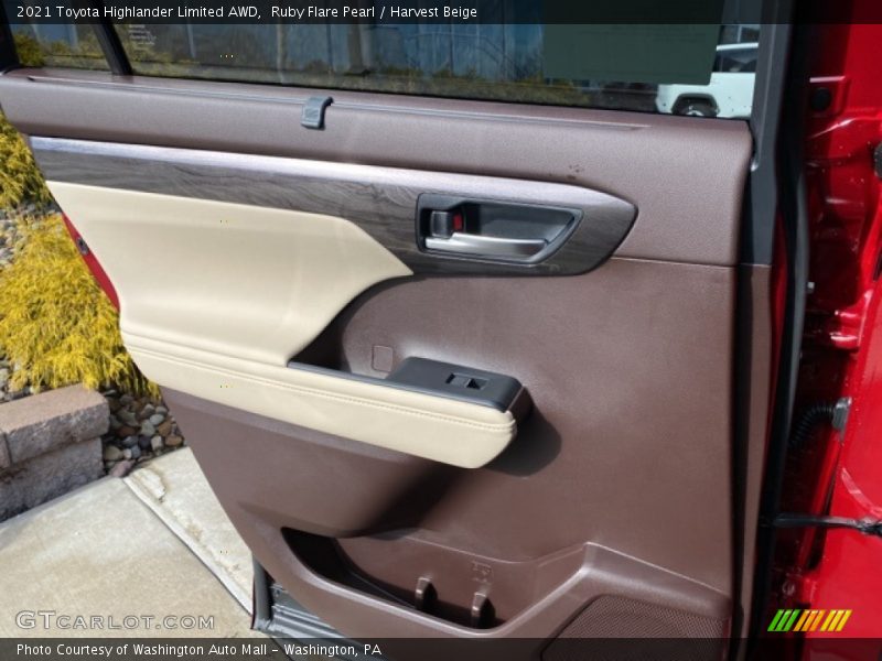 Ruby Flare Pearl / Harvest Beige 2021 Toyota Highlander Limited AWD