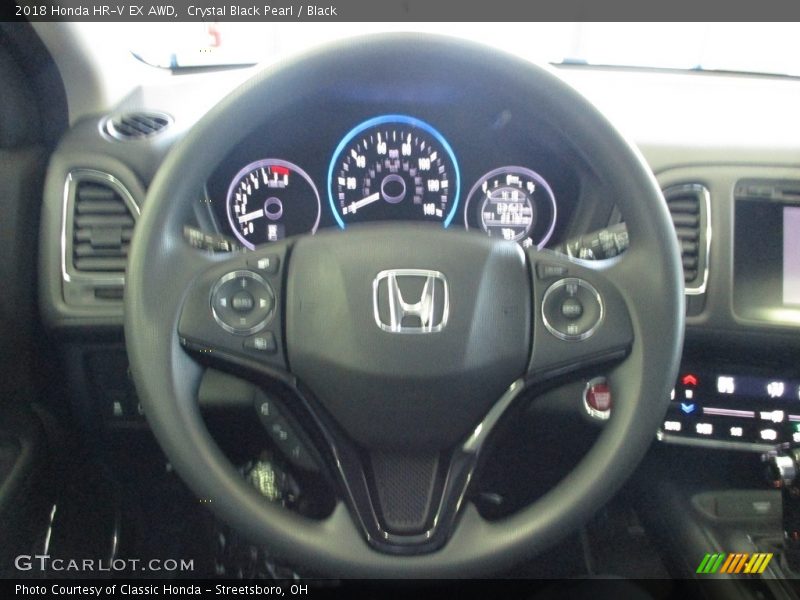 Crystal Black Pearl / Black 2018 Honda HR-V EX AWD