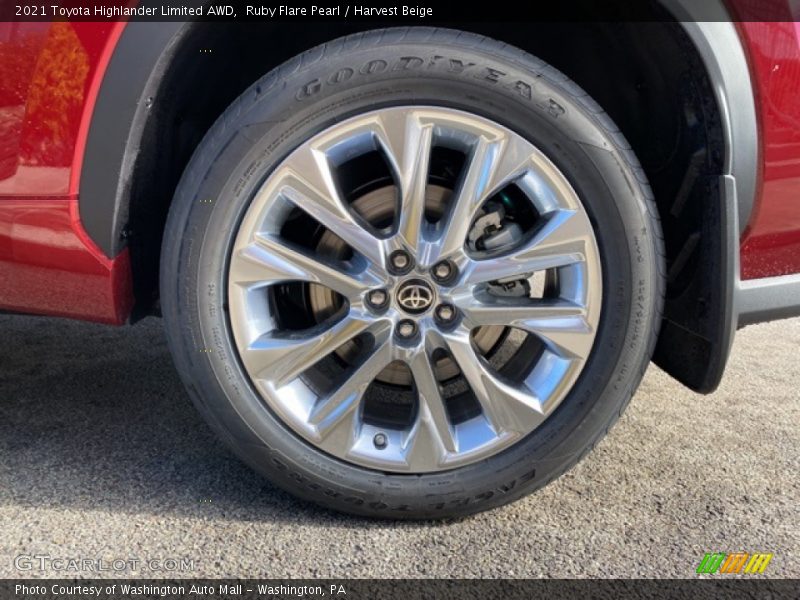 Ruby Flare Pearl / Harvest Beige 2021 Toyota Highlander Limited AWD