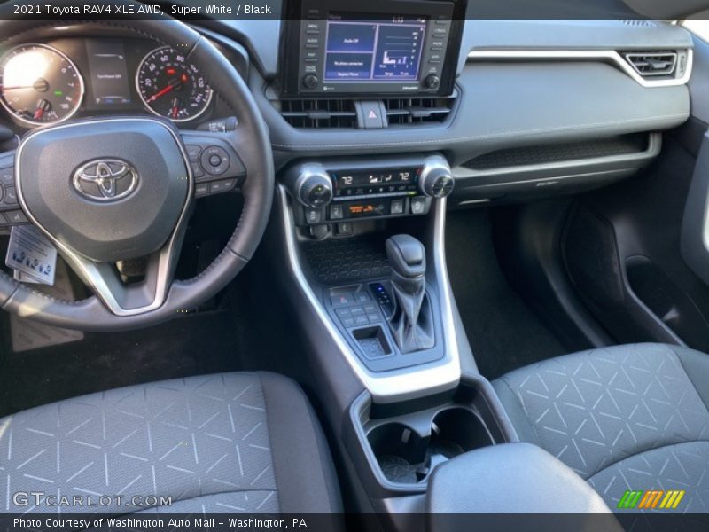 Super White / Black 2021 Toyota RAV4 XLE AWD