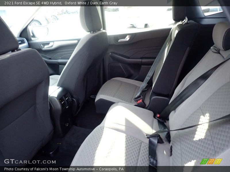 Oxford White / Dark Earth Gray 2021 Ford Escape SE 4WD Hybrid