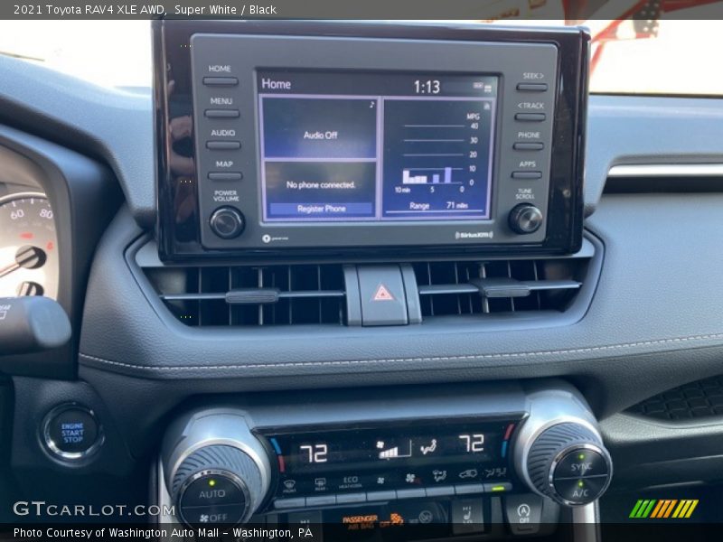 Super White / Black 2021 Toyota RAV4 XLE AWD