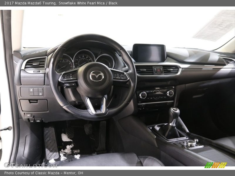 Snowflake White Pearl Mica / Black 2017 Mazda Mazda6 Touring