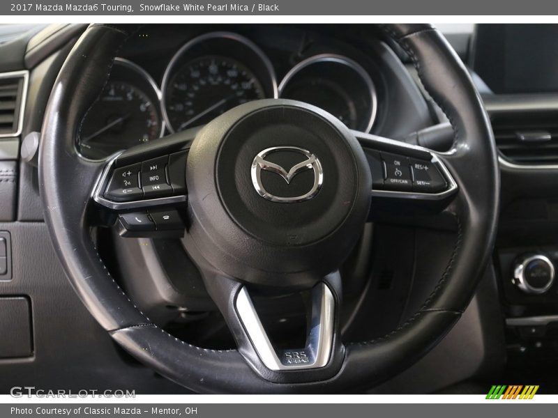 Snowflake White Pearl Mica / Black 2017 Mazda Mazda6 Touring