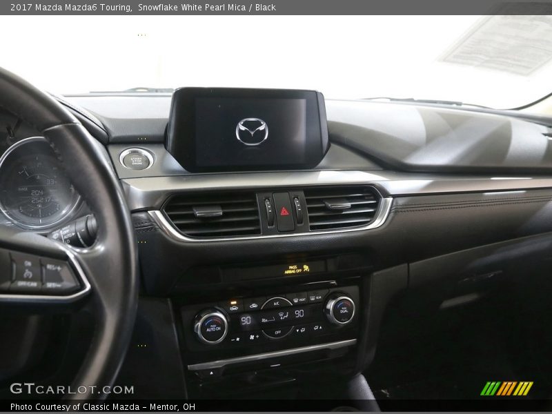 Snowflake White Pearl Mica / Black 2017 Mazda Mazda6 Touring