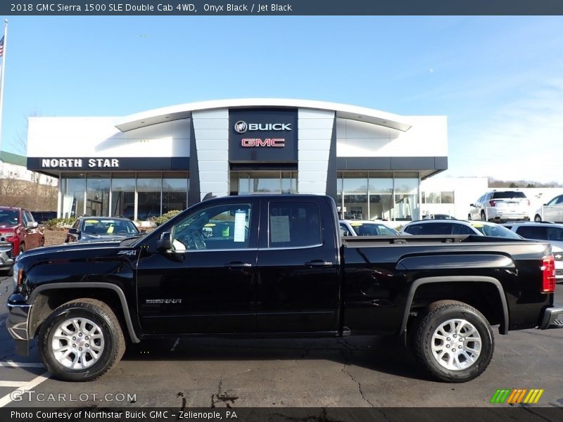 Onyx Black / Jet Black 2018 GMC Sierra 1500 SLE Double Cab 4WD