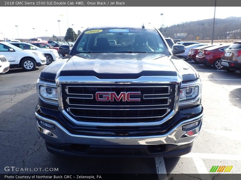 Onyx Black / Jet Black 2018 GMC Sierra 1500 SLE Double Cab 4WD