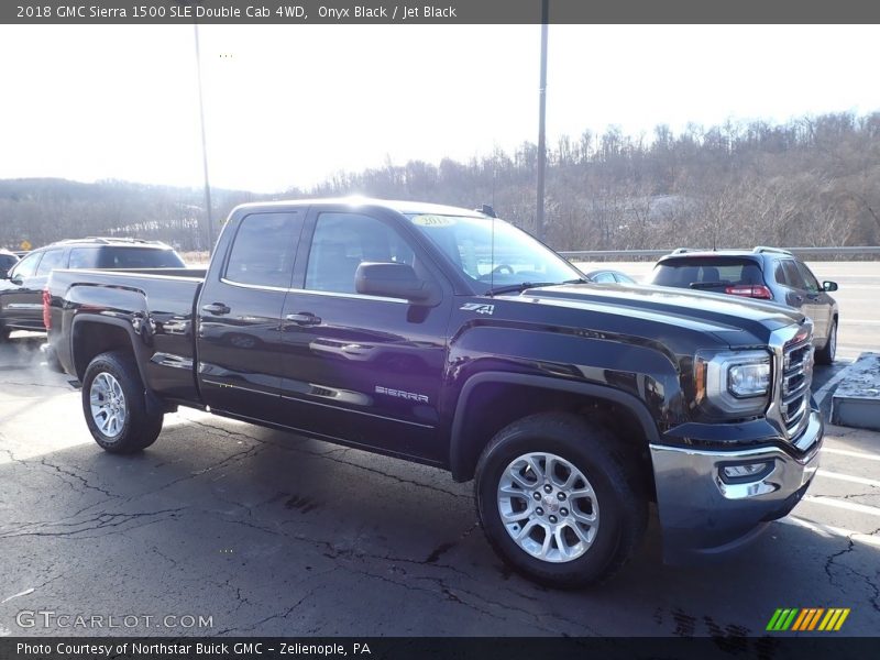 Onyx Black / Jet Black 2018 GMC Sierra 1500 SLE Double Cab 4WD