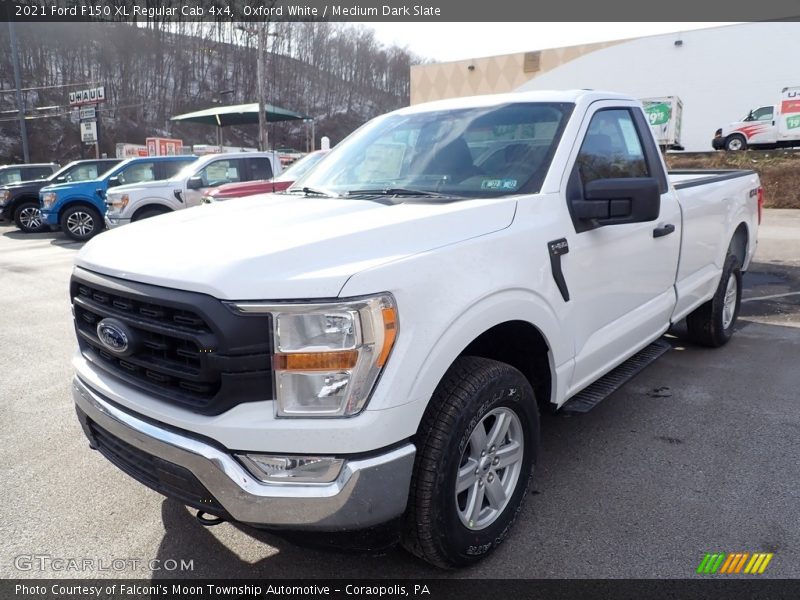 Oxford White / Medium Dark Slate 2021 Ford F150 XL Regular Cab 4x4