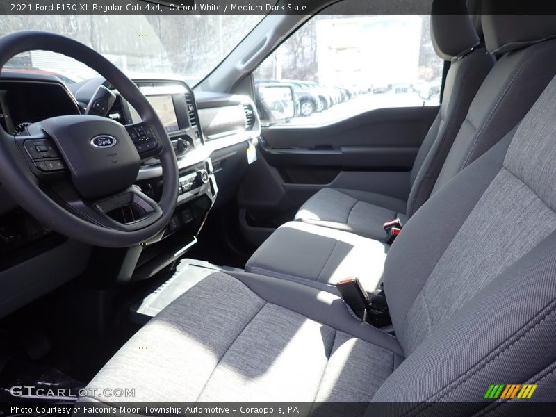 Oxford White / Medium Dark Slate 2021 Ford F150 XL Regular Cab 4x4