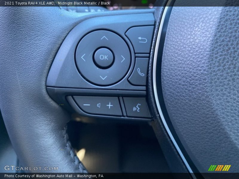 Midnight Black Metallic / Black 2021 Toyota RAV4 XLE AWD