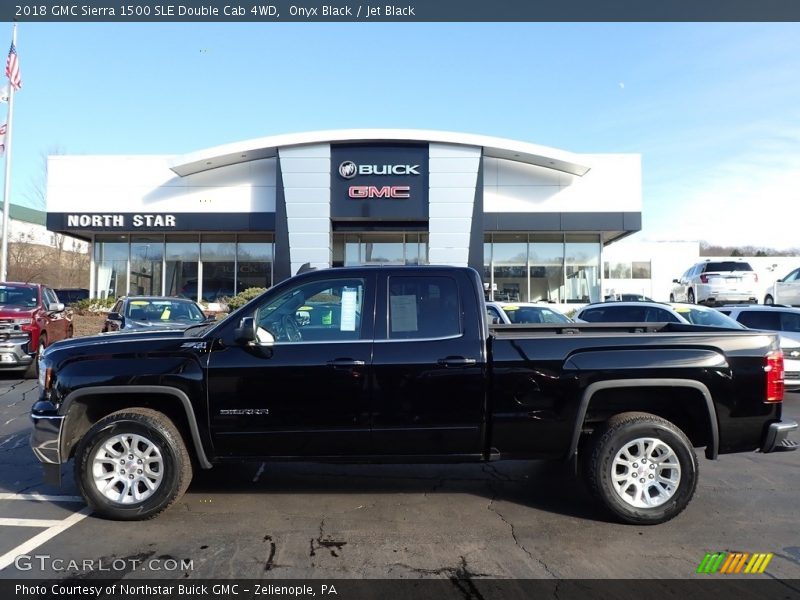 Onyx Black / Jet Black 2018 GMC Sierra 1500 SLE Double Cab 4WD