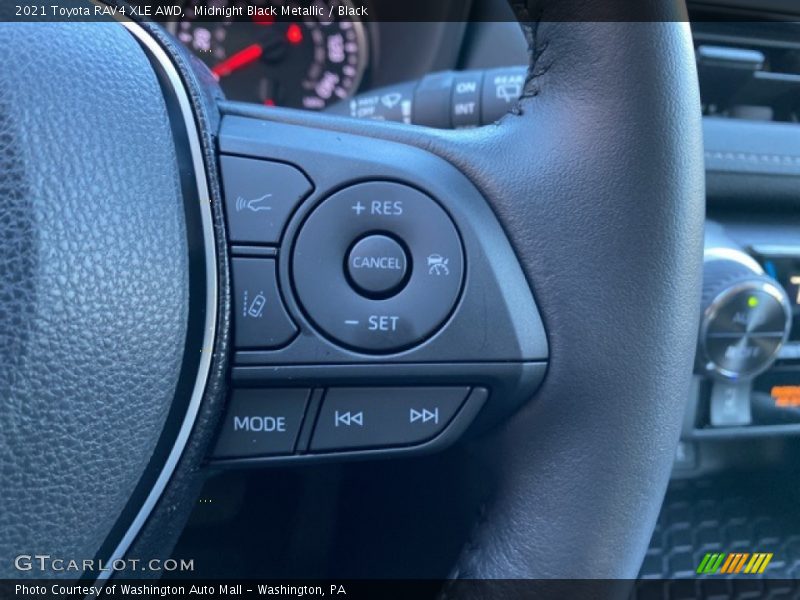 Midnight Black Metallic / Black 2021 Toyota RAV4 XLE AWD
