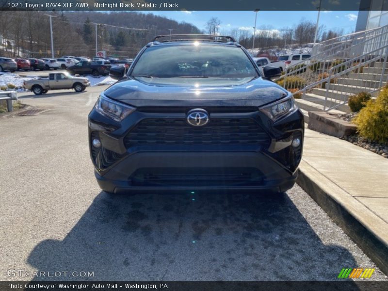 Midnight Black Metallic / Black 2021 Toyota RAV4 XLE AWD