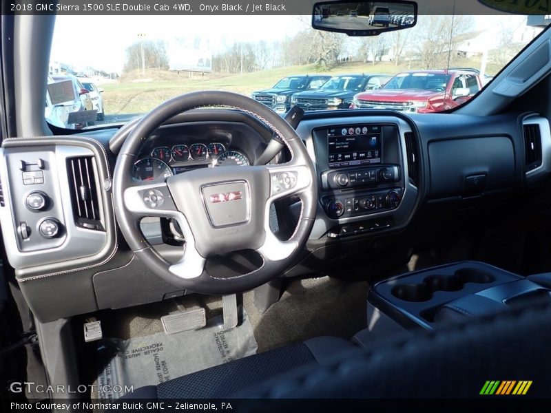 Onyx Black / Jet Black 2018 GMC Sierra 1500 SLE Double Cab 4WD
