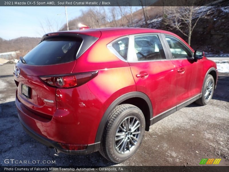 Soul Red Crystal Metallic / Black 2021 Mazda CX-5 Sport AWD