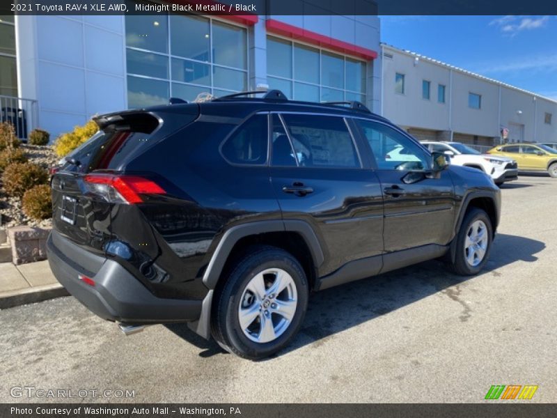 Midnight Black Metallic / Black 2021 Toyota RAV4 XLE AWD