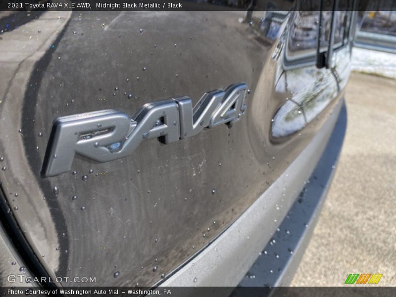 Midnight Black Metallic / Black 2021 Toyota RAV4 XLE AWD