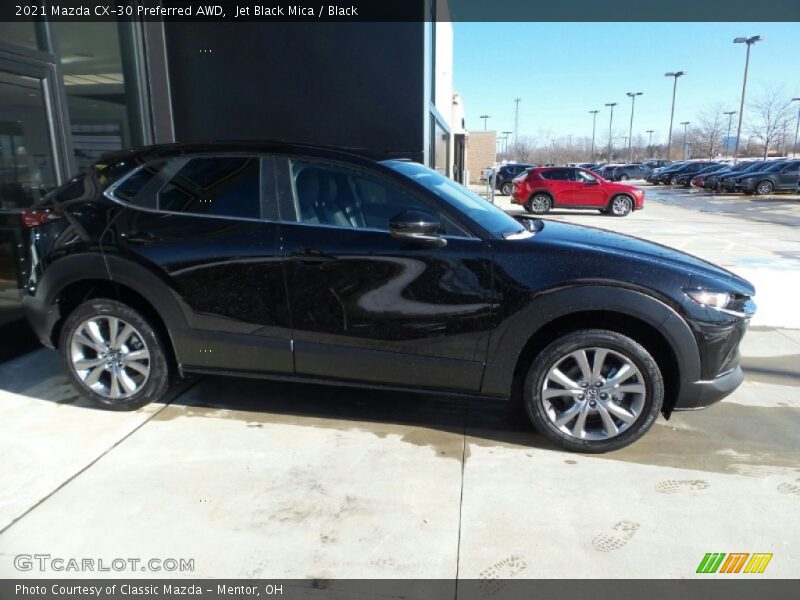 Jet Black Mica / Black 2021 Mazda CX-30 Preferred AWD