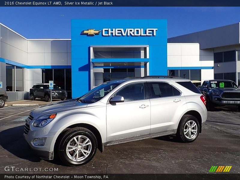 Silver Ice Metallic / Jet Black 2016 Chevrolet Equinox LT AWD
