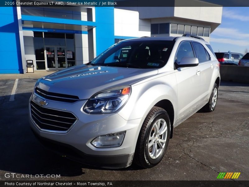 Silver Ice Metallic / Jet Black 2016 Chevrolet Equinox LT AWD