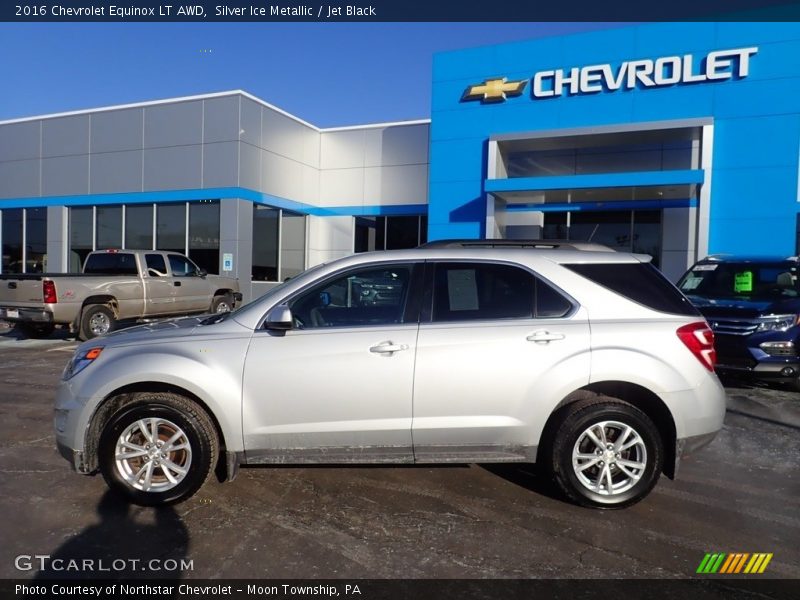 Silver Ice Metallic / Jet Black 2016 Chevrolet Equinox LT AWD