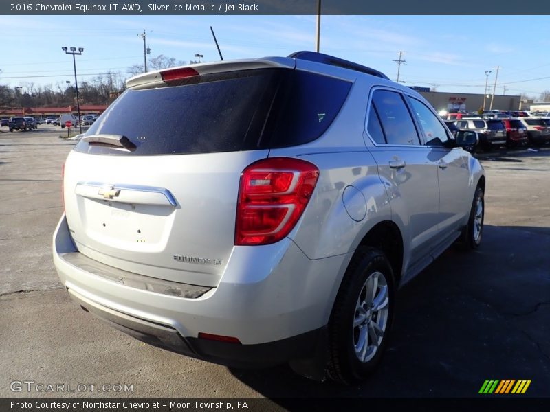 Silver Ice Metallic / Jet Black 2016 Chevrolet Equinox LT AWD