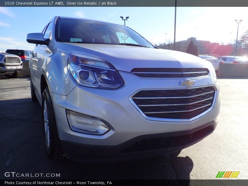 Silver Ice Metallic / Jet Black 2016 Chevrolet Equinox LT AWD