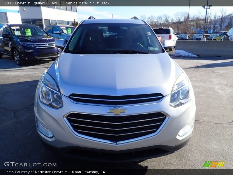 Silver Ice Metallic / Jet Black 2016 Chevrolet Equinox LT AWD
