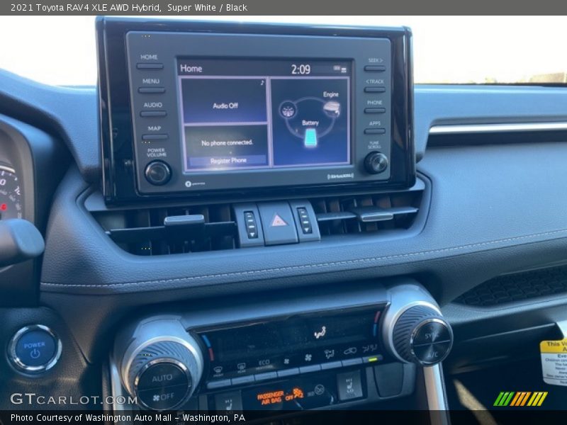 Controls of 2021 RAV4 XLE AWD Hybrid