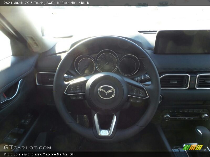 Jet Black Mica / Black 2021 Mazda CX-5 Touring AWD
