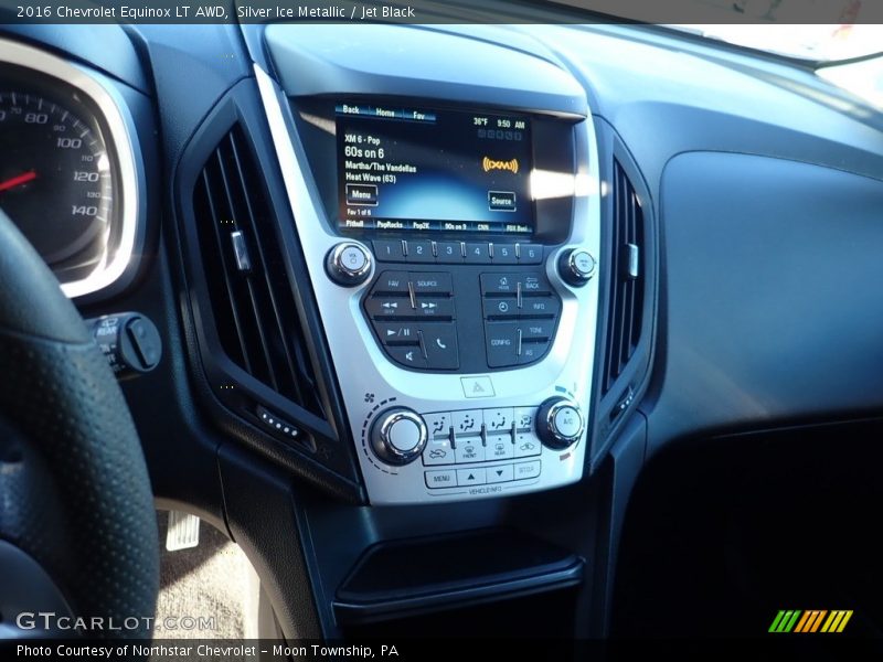 Silver Ice Metallic / Jet Black 2016 Chevrolet Equinox LT AWD