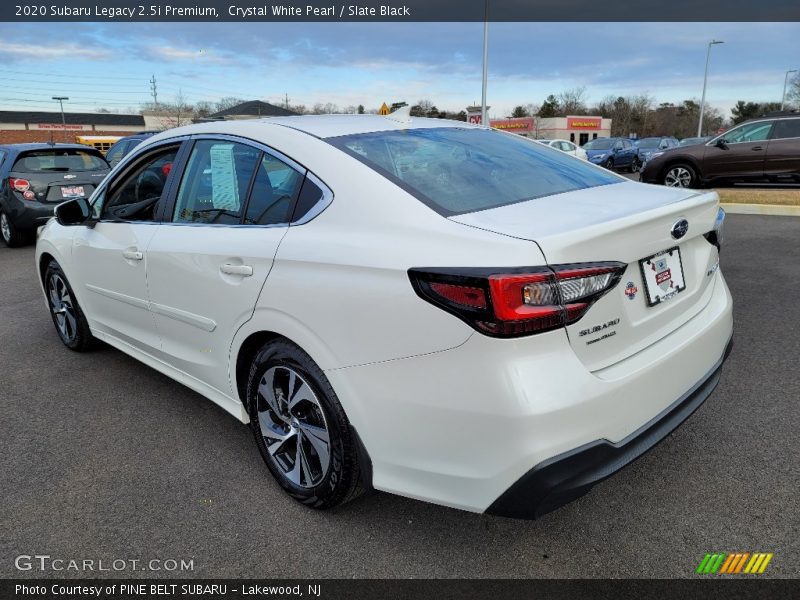 Crystal White Pearl / Slate Black 2020 Subaru Legacy 2.5i Premium