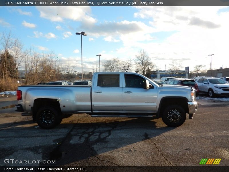 Quicksilver Metallic / Jet Black/Dark Ash 2015 GMC Sierra 3500HD Work Truck Crew Cab 4x4