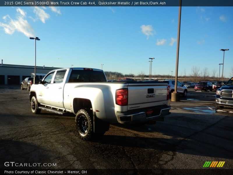 Quicksilver Metallic / Jet Black/Dark Ash 2015 GMC Sierra 3500HD Work Truck Crew Cab 4x4