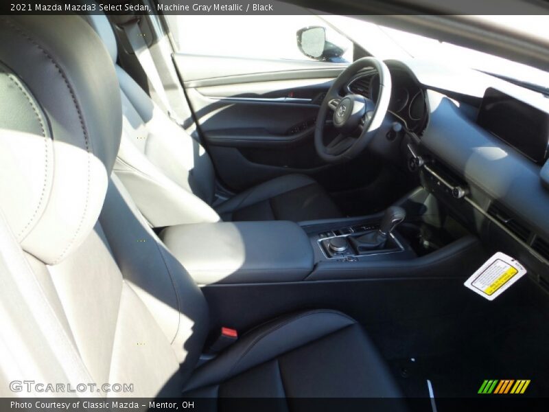 Machine Gray Metallic / Black 2021 Mazda Mazda3 Select Sedan
