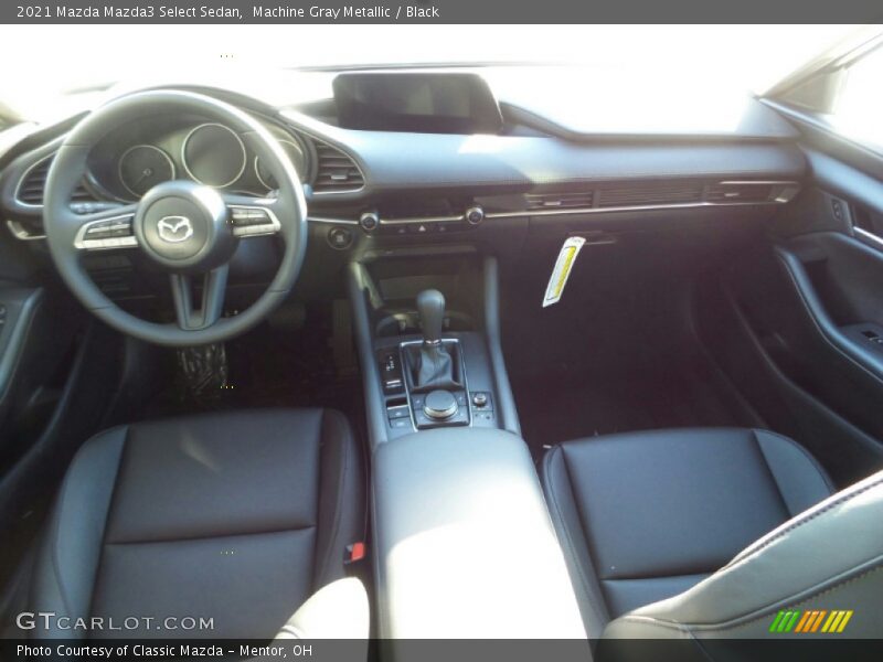 Machine Gray Metallic / Black 2021 Mazda Mazda3 Select Sedan