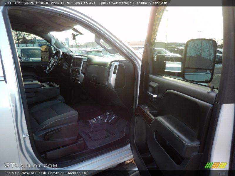 Quicksilver Metallic / Jet Black/Dark Ash 2015 GMC Sierra 3500HD Work Truck Crew Cab 4x4