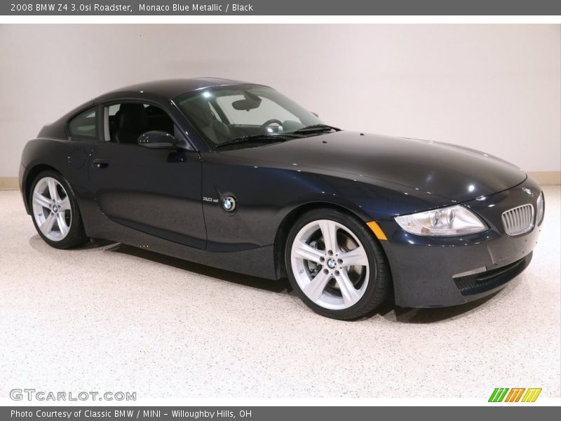 Monaco Blue Metallic / Black 2008 BMW Z4 3.0si Roadster
