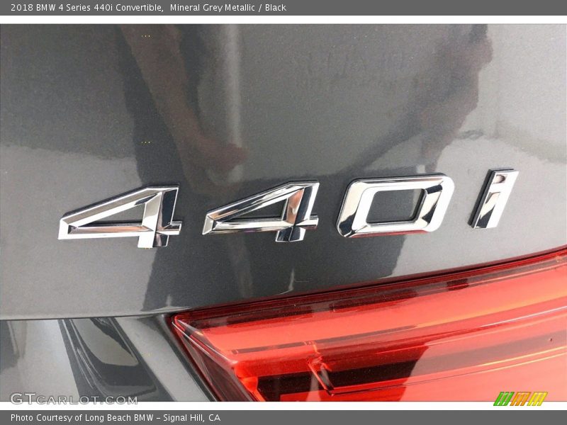 Mineral Grey Metallic / Black 2018 BMW 4 Series 440i Convertible