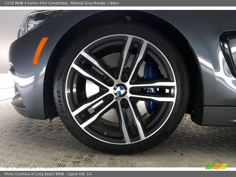 Mineral Grey Metallic / Black 2018 BMW 4 Series 440i Convertible