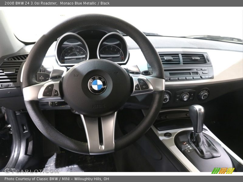 Monaco Blue Metallic / Black 2008 BMW Z4 3.0si Roadster
