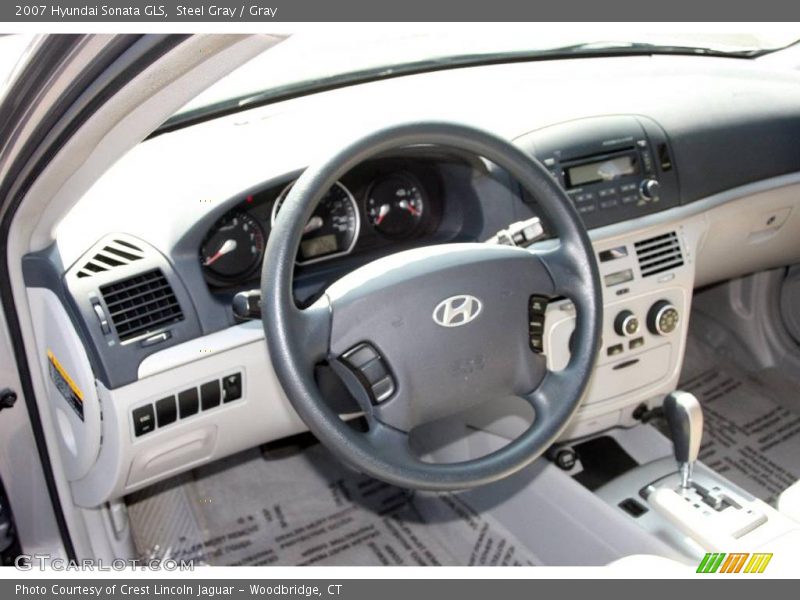Steel Gray / Gray 2007 Hyundai Sonata GLS